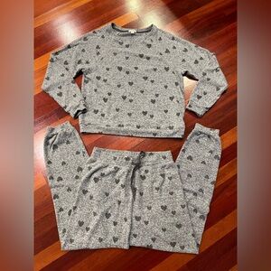 Dylan Cuddle Up Lounge Set Heart Print